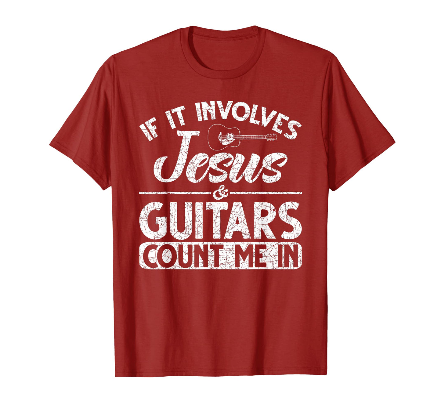 Musician Guitar Music Guitarist Gift Christian Jesus T-Shirt