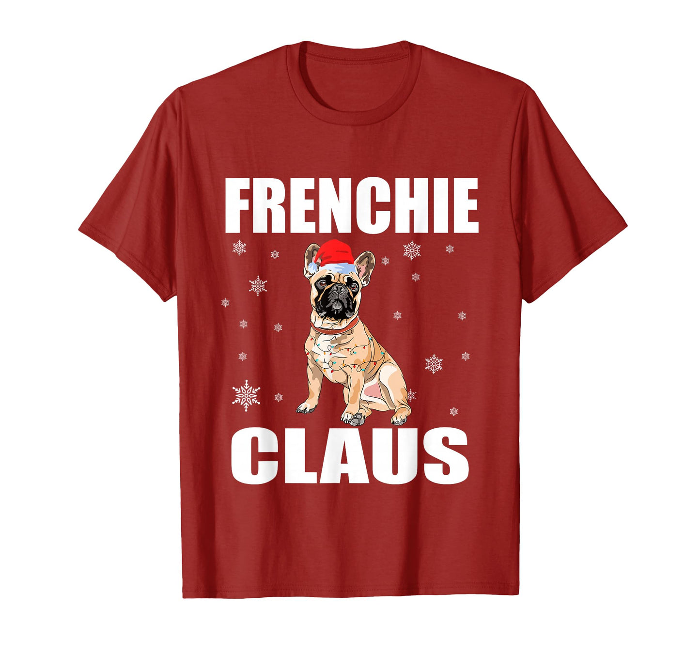 Frenchie Claus - French Bulldog Santa Puppy Christmas Xmas T-Shirt