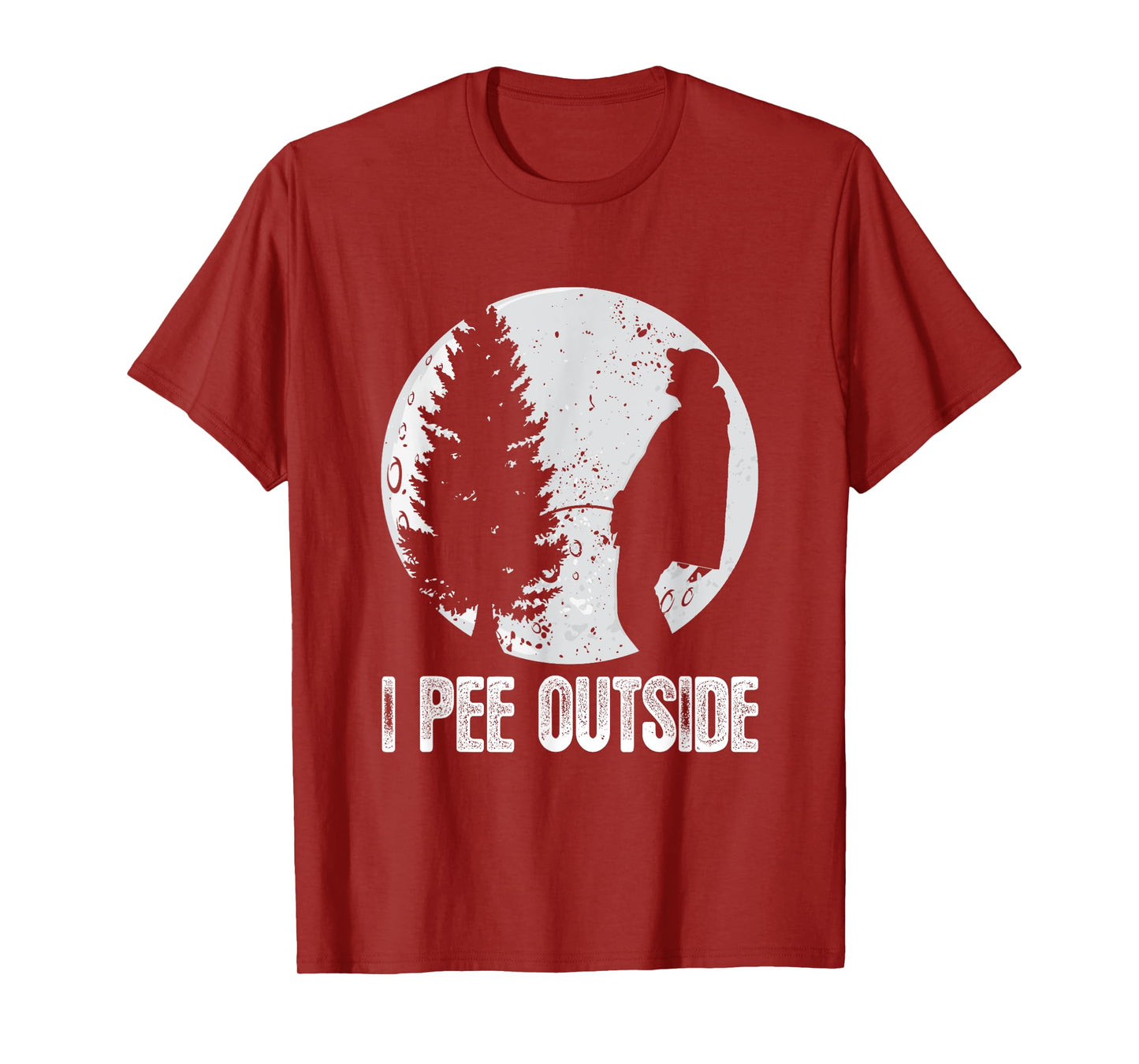 Funny Camping Shirts For Men I Pee Outside Inappropriate T-Shirt