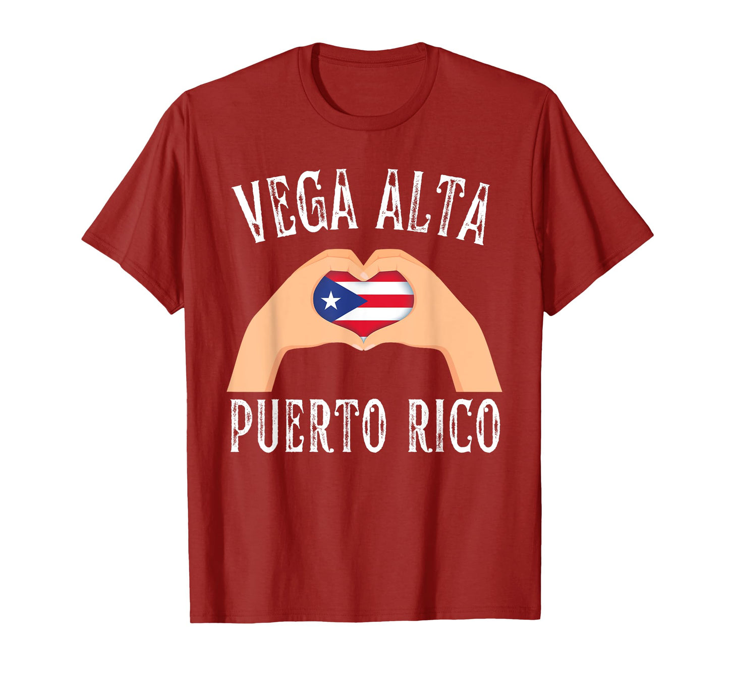 Puerto Rico Flag Heart Vega Alta City T-Shirt