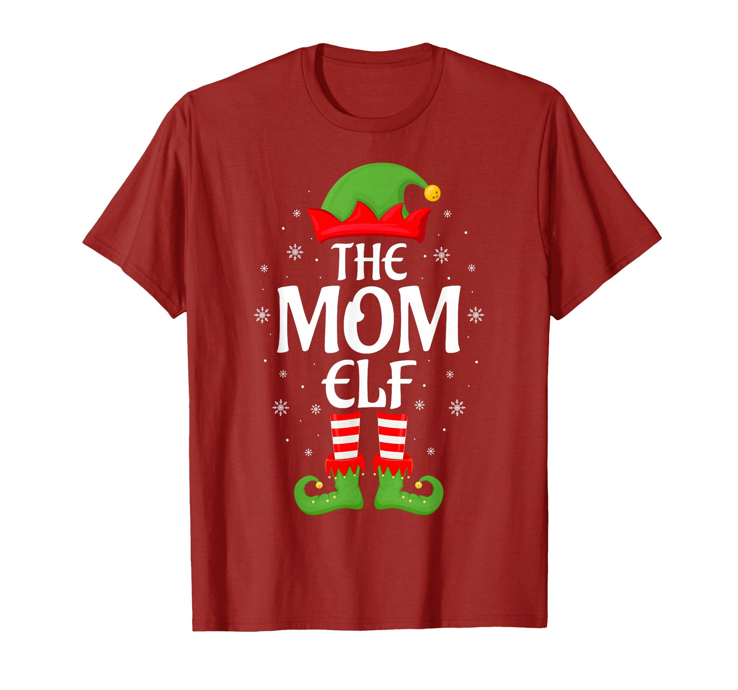 Mom Elf Xmas Family Matching Elf Squad Christmas Women T-Shirt