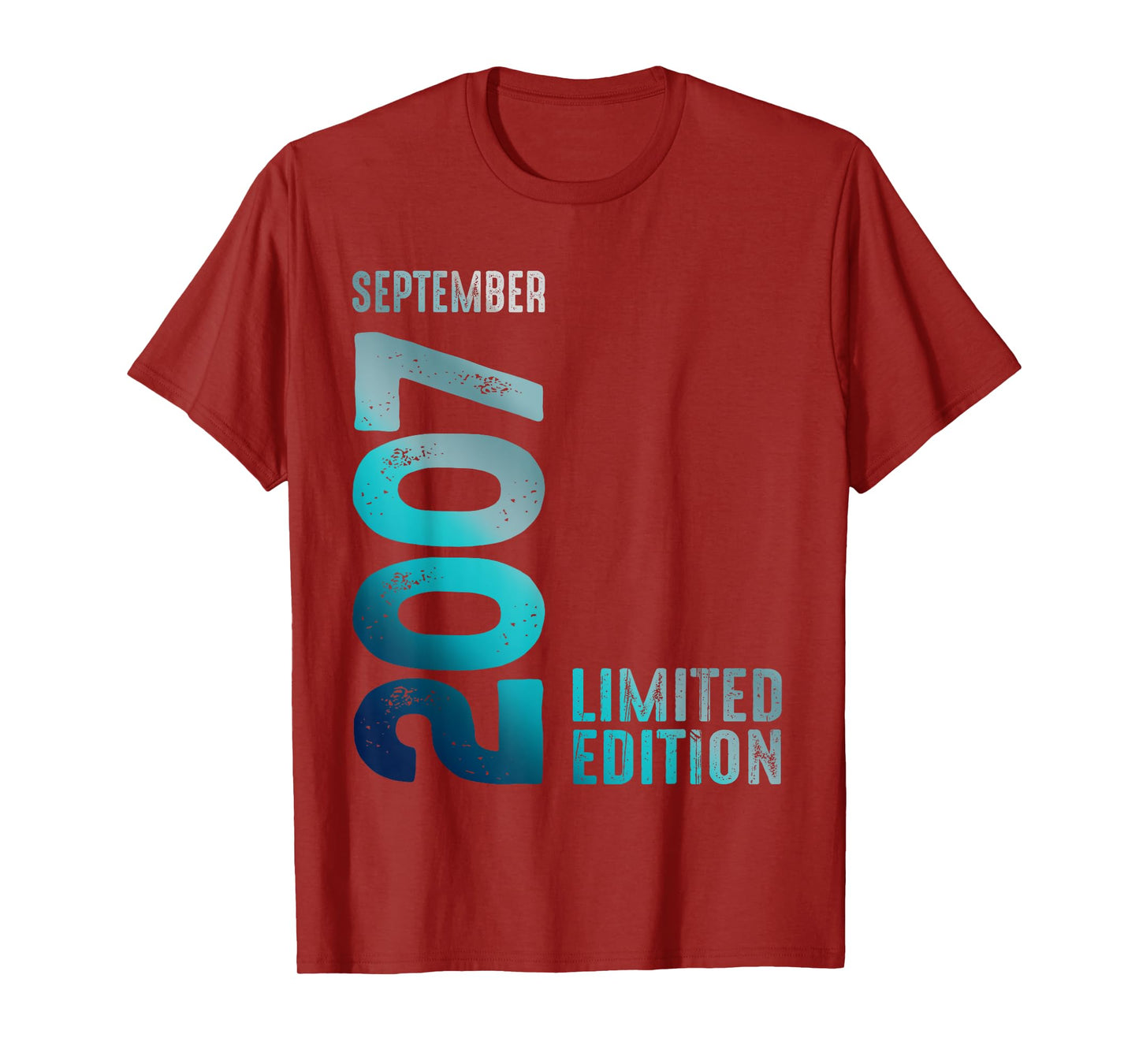 September 2007 Year 2007 Birthday Limited Edition T-Shirt