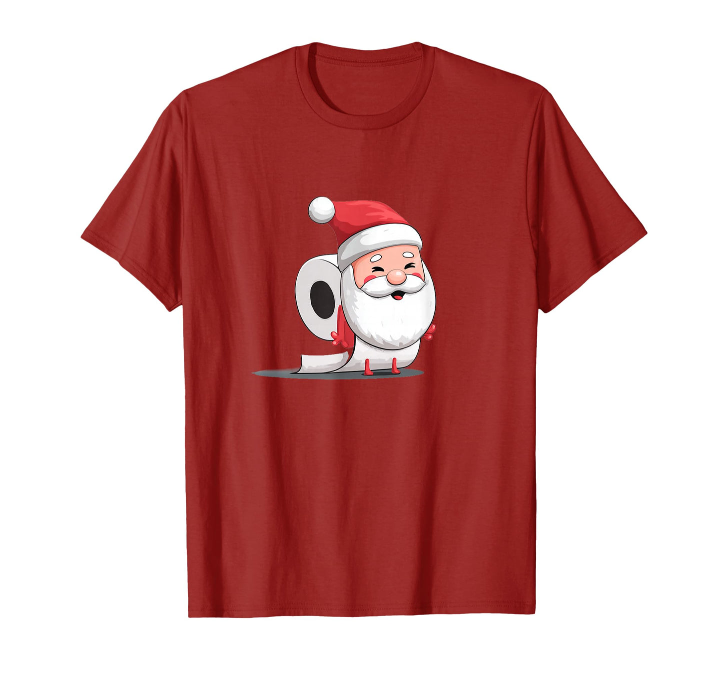 Awesome Toilet Paper Santa Graphic for Festive Man and Woman T-Shirt