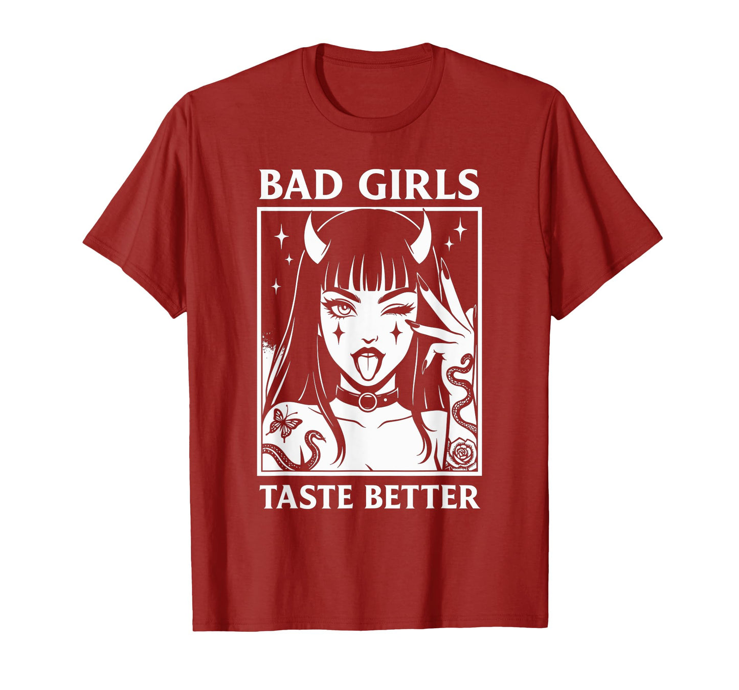 Vintage Bad Girls Taste Better Tattoos Lovers For Women T-Shirt