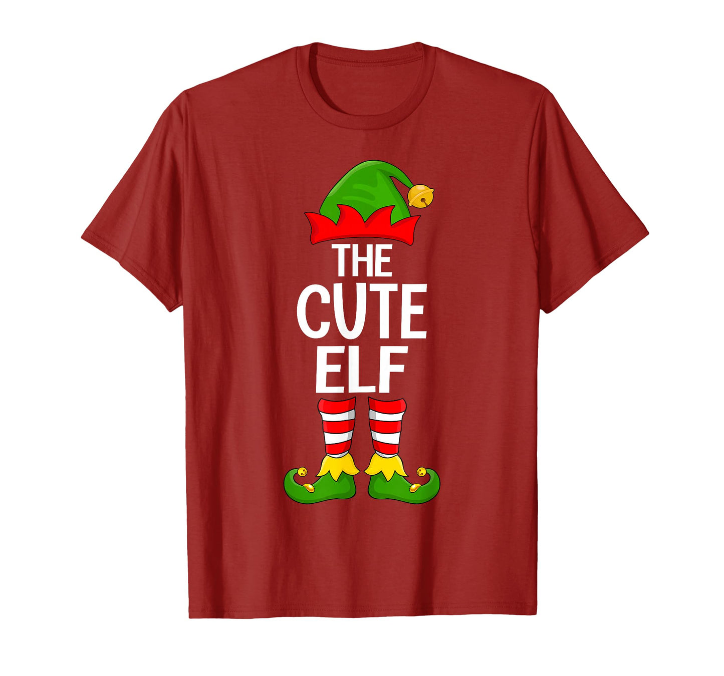 Cute Elf Xmas Matching Family Elf Squad Christmas T-Shirt