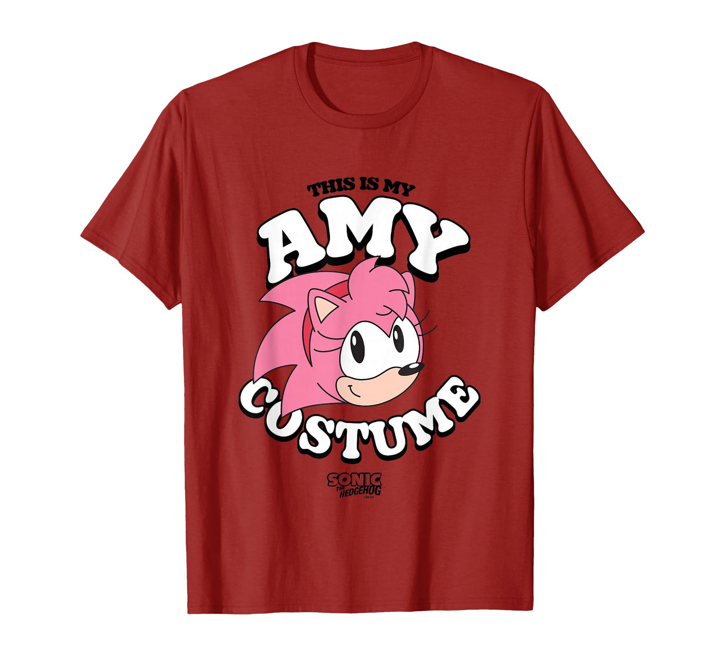 Sonic The Hedgehog Halloween This Is My Amy Retro Costume T-Shirt