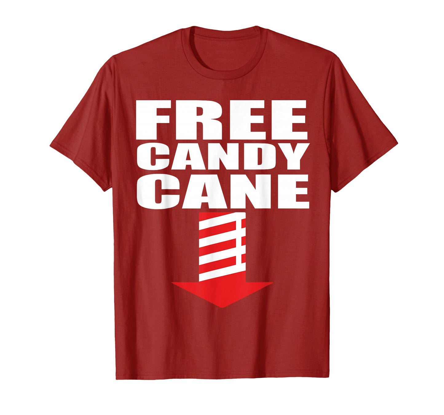 Funny Candy Cane Adult Humor Christmas Holiday Tee T-Shirt
