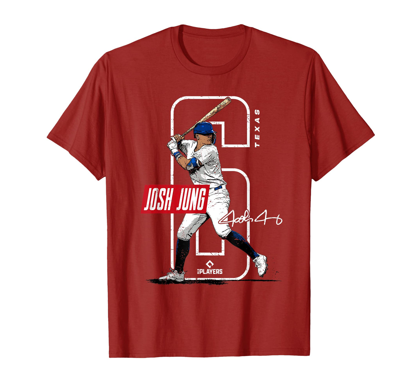 Josh Jung | Texas Baseball Players | MLBJOJ3002 T-Shirt