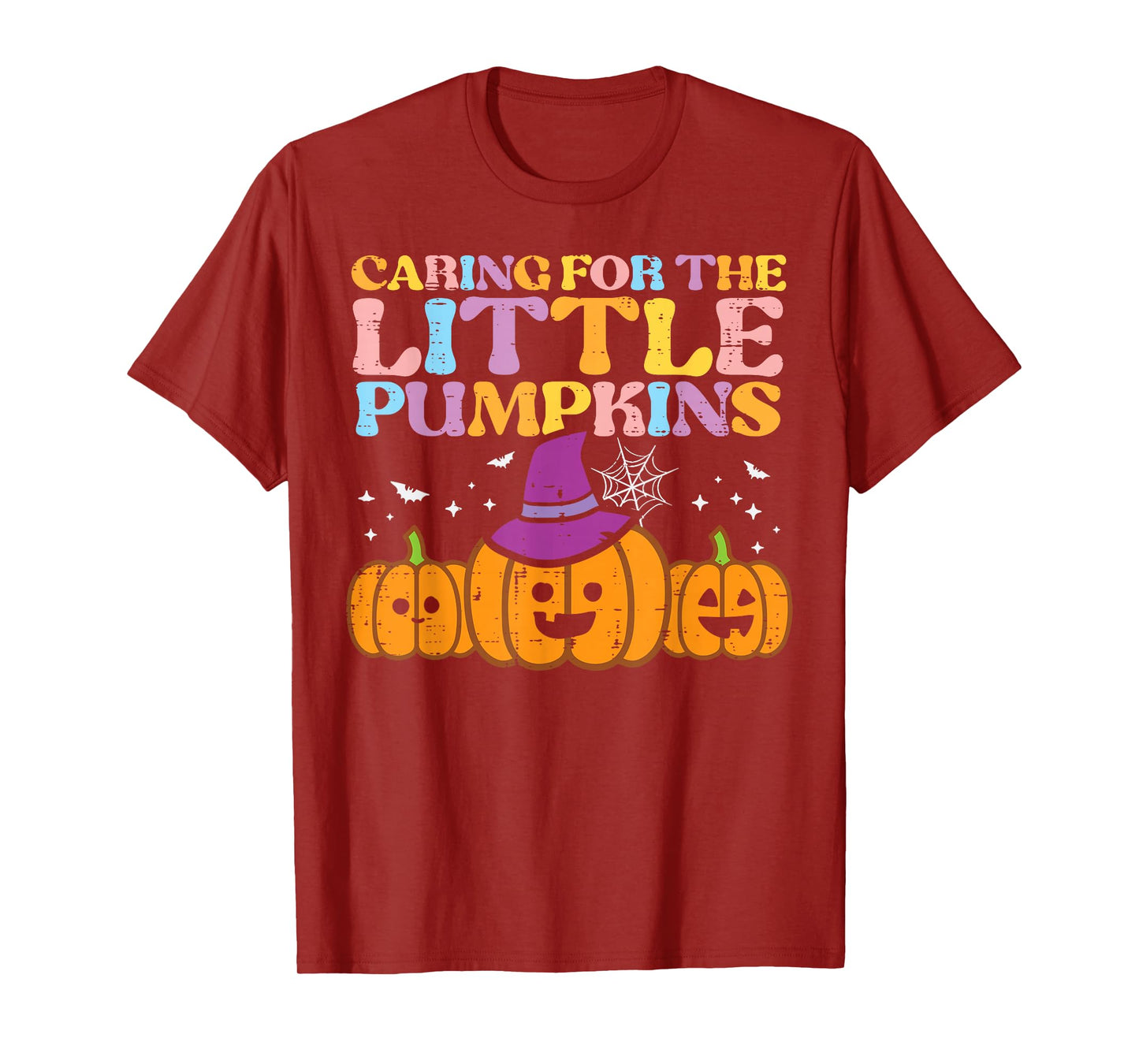 Halloween Nurse Caring Little Pumpkins Nicu Costume Women T-Shirt