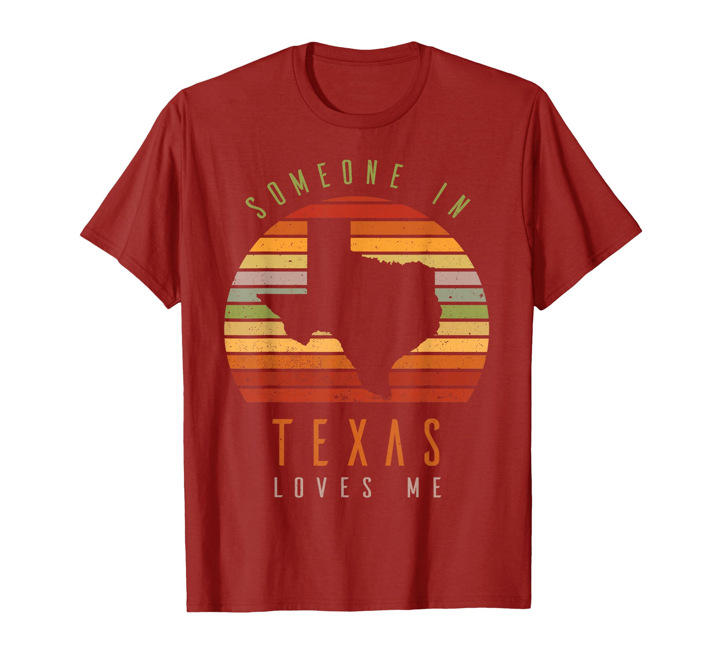 Someone In Texas Loves Me Vintage State Retro T-Shirt