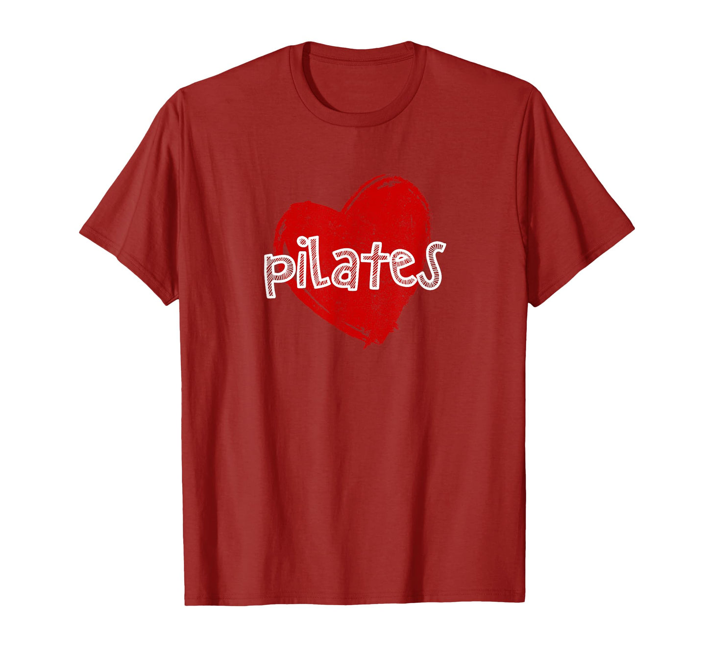 Pilates Love Funny Cute Heart Gym Teacher Pilates Class Men Women Kids T-Shirt