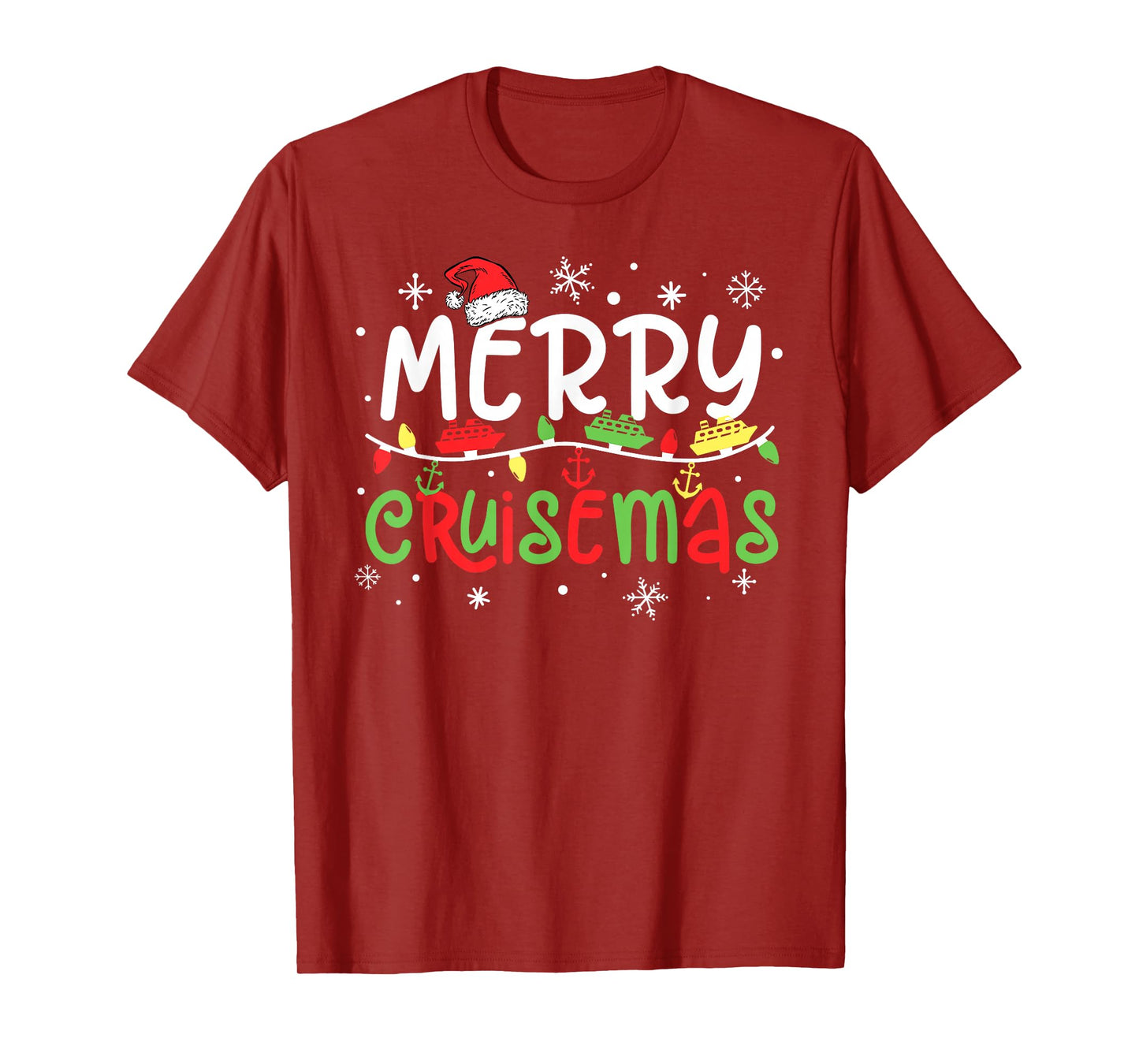 Merry Cruisemas Christmas Xmas Cruise Family Pajamas Holiday T-Shirt