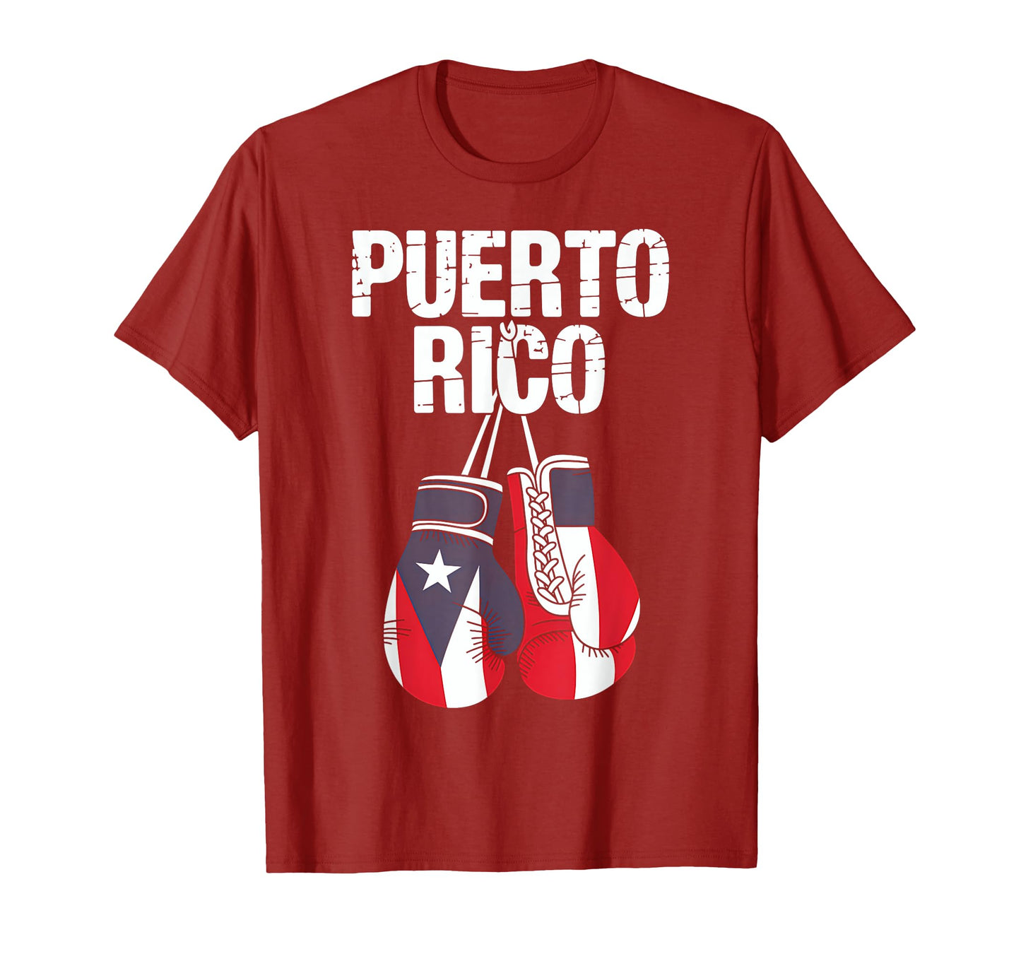 Puerto Rico Boxing Gloves Flag Heritage Boricua PR T-Shirt