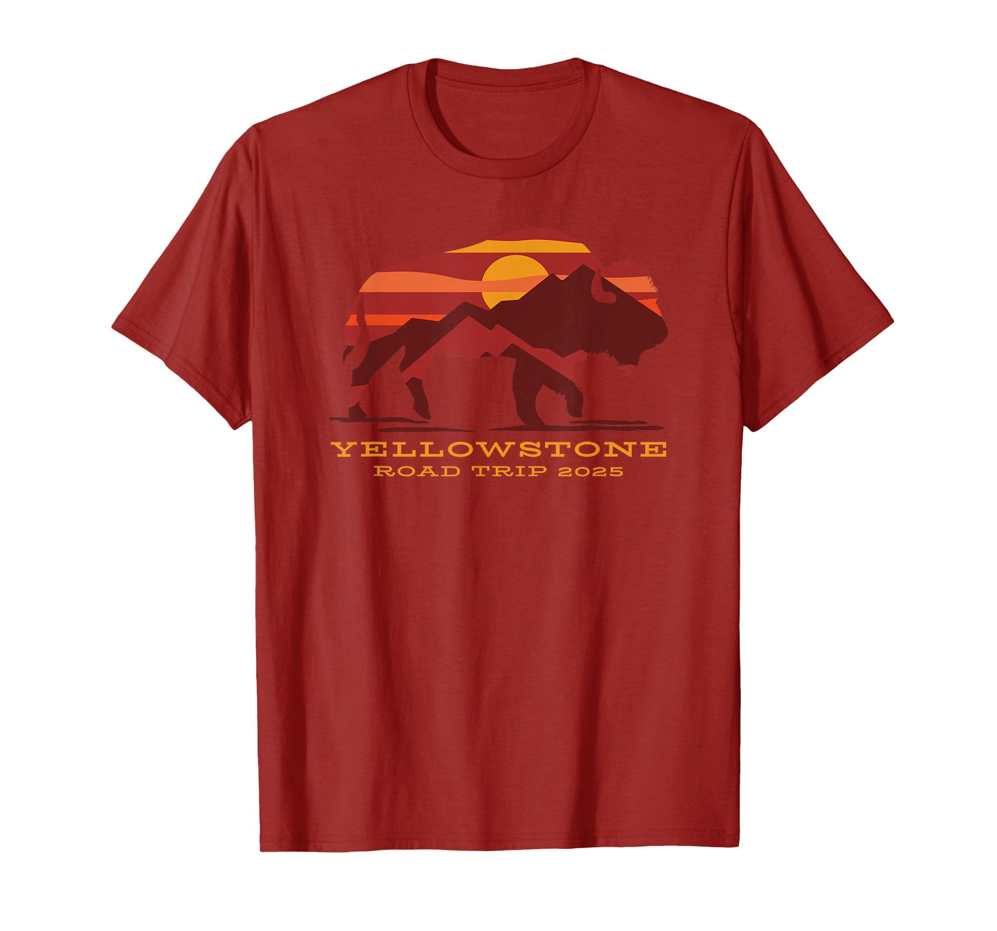 Yellowstone National Park Family Road Trip 2025 Matching T-Shirt