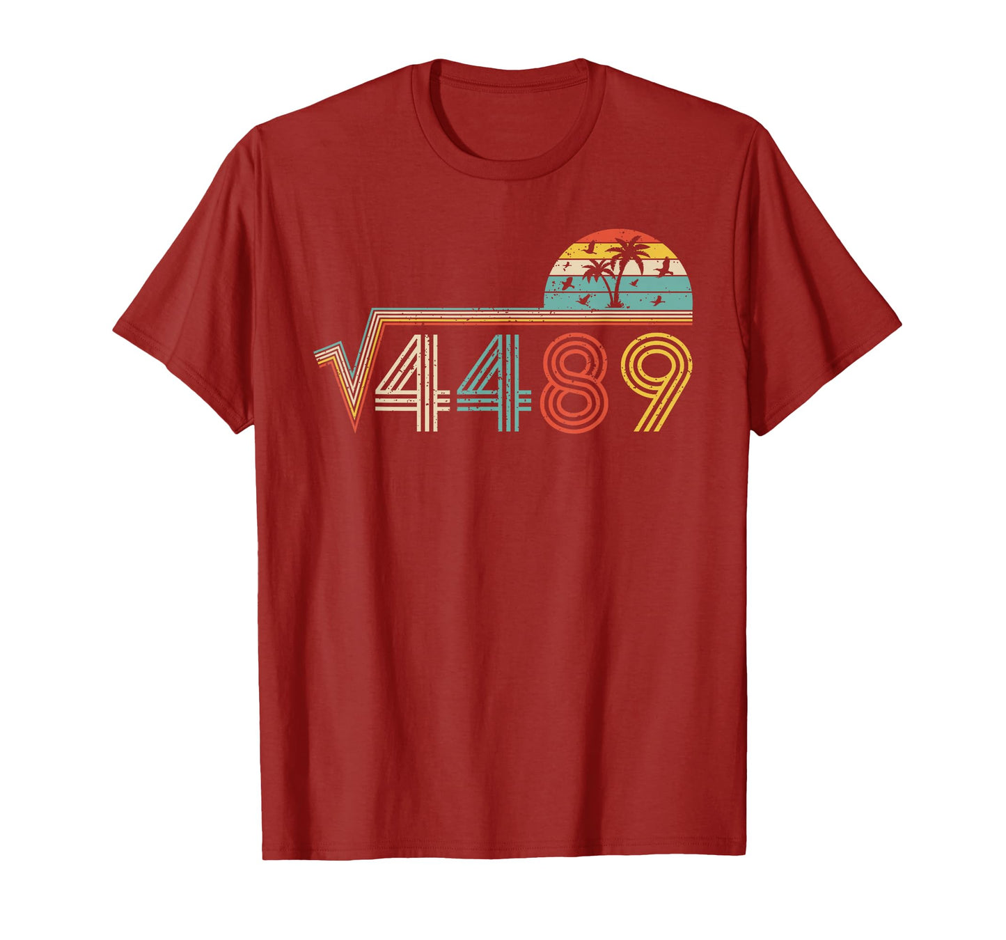 67 Vintage Meme Square Root 4489 Slang Math Teacher T-Shirt