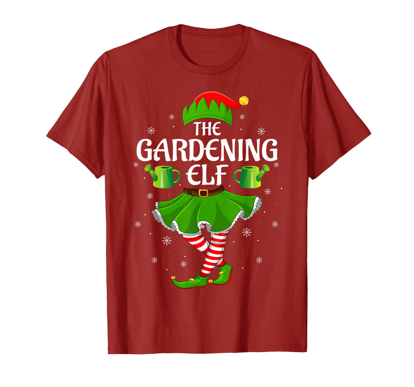 Gardening Elf Christmas Family Girls Women Elf Squad Xmas T-Shirt