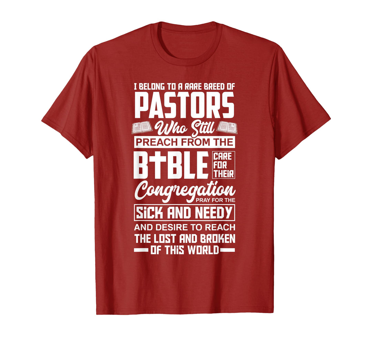 I Belong To A Rare Breed Of Pastors Minister Clergy Pastor T-Shirt