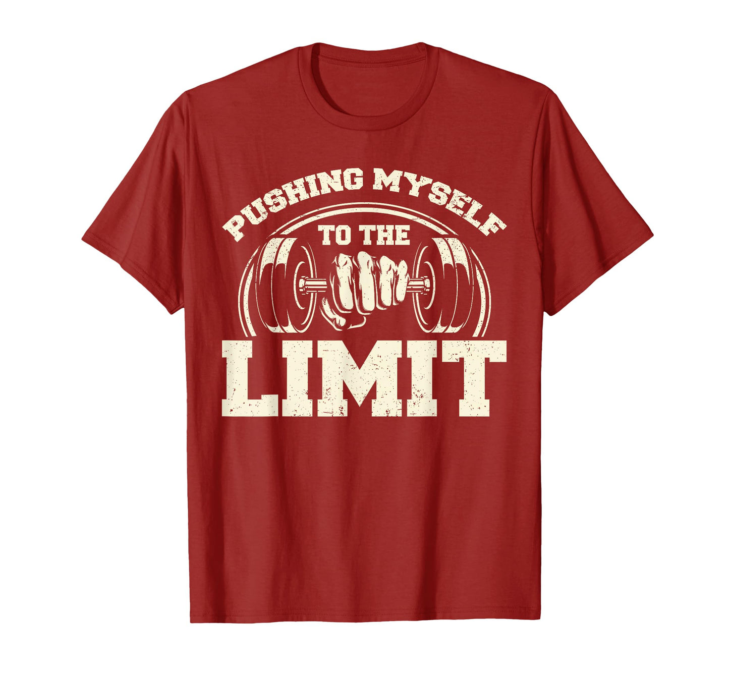 Gym Pushing Myself To The Limit Workout Weightlifting T-Shirt