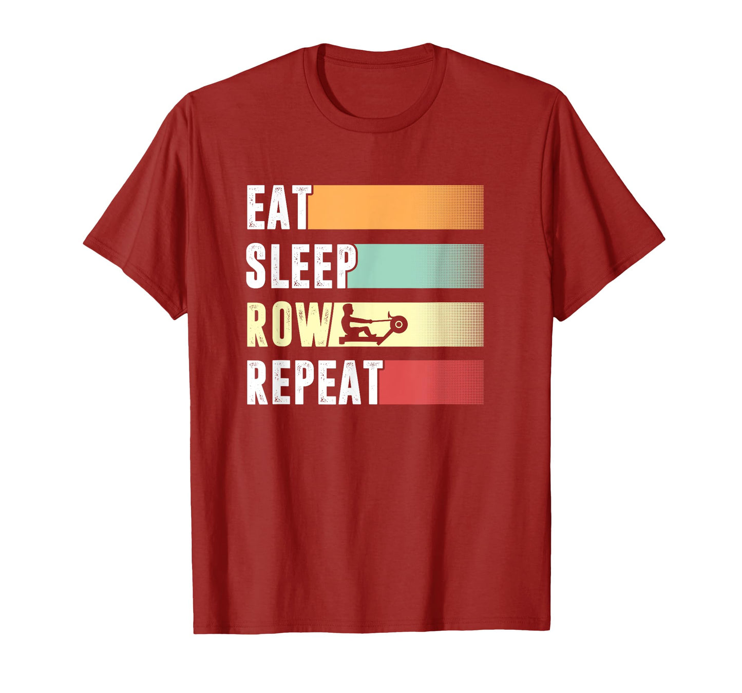 Rowing Machine Exercise Erg Workout Fitness Funny Ergometer T-Shirt