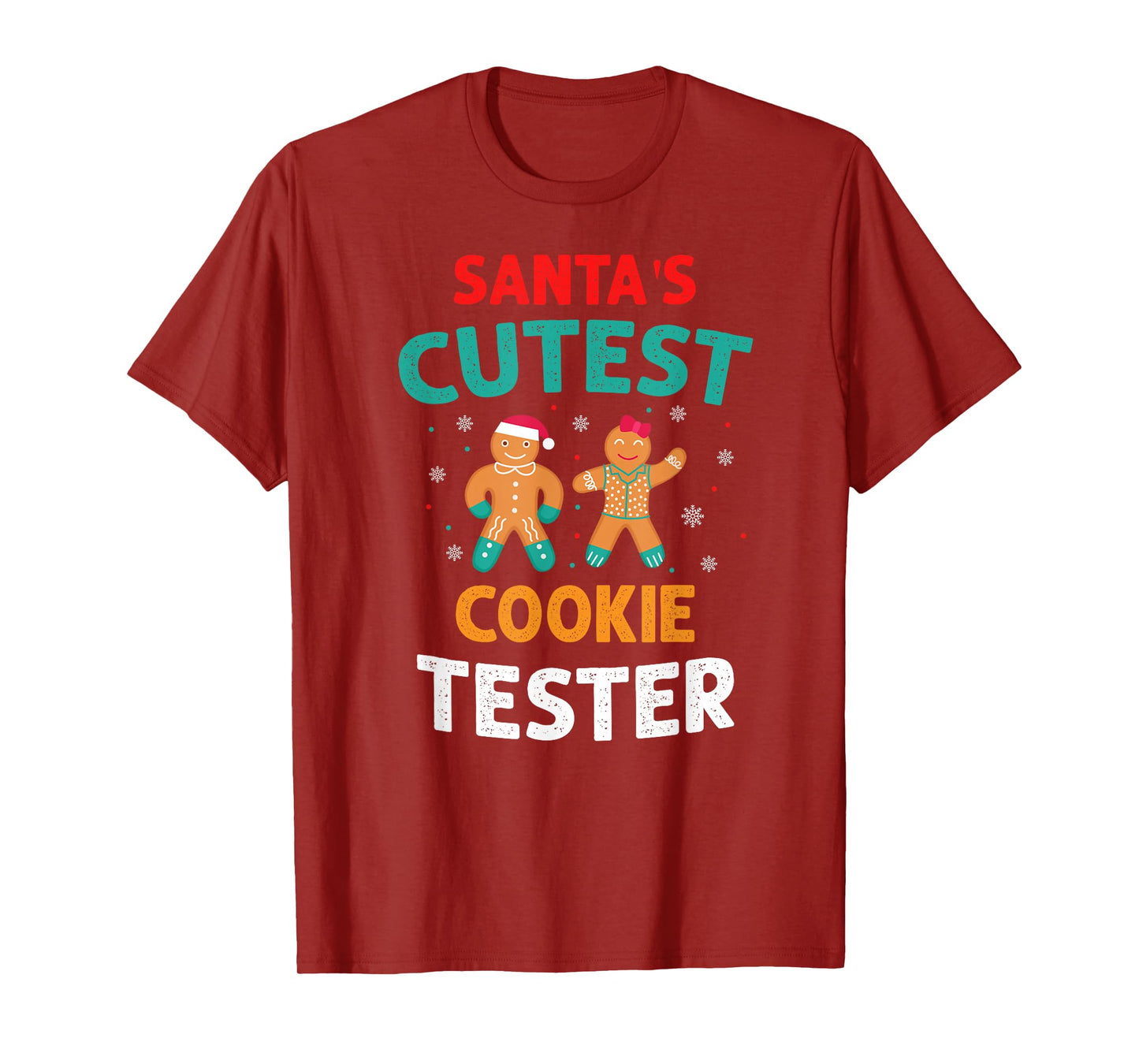 Santa's Cutest Cookie Sampler Christmas Funny Style T-Shirt