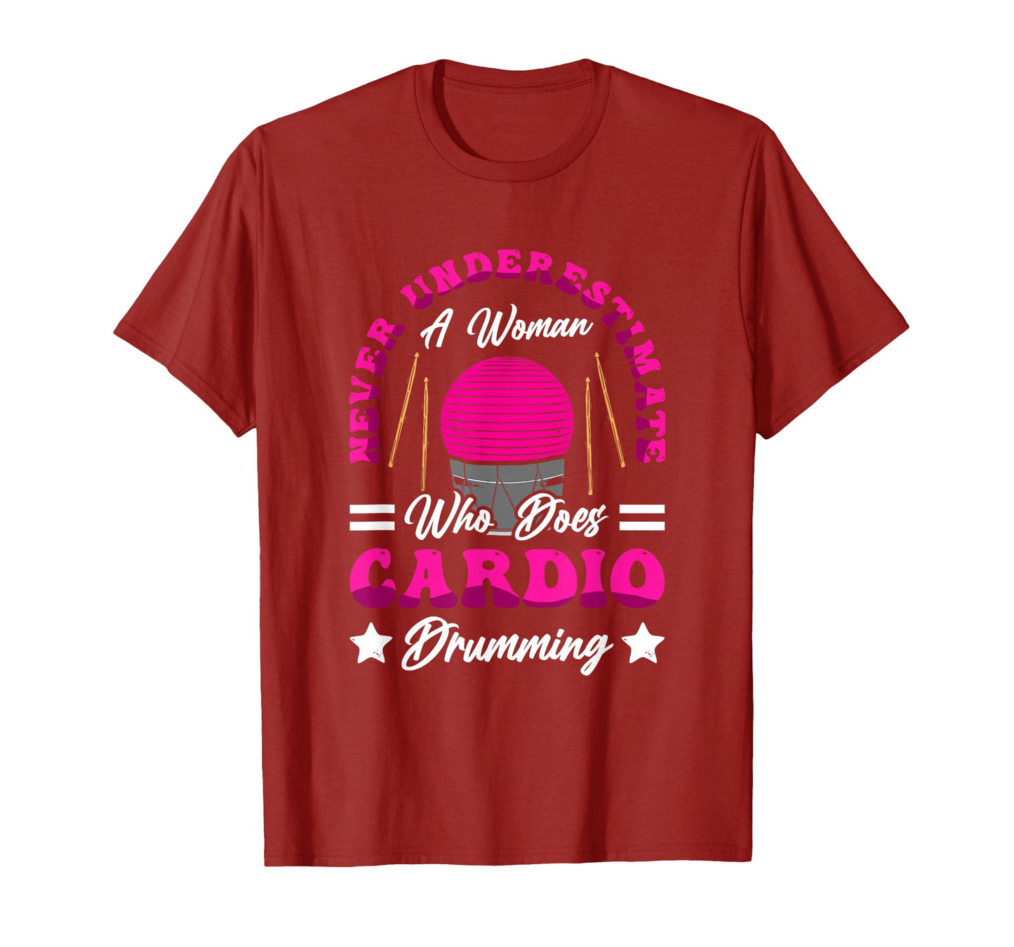 Fitness Class Exercise Gym Workout Cardio Drumming T-Shirt