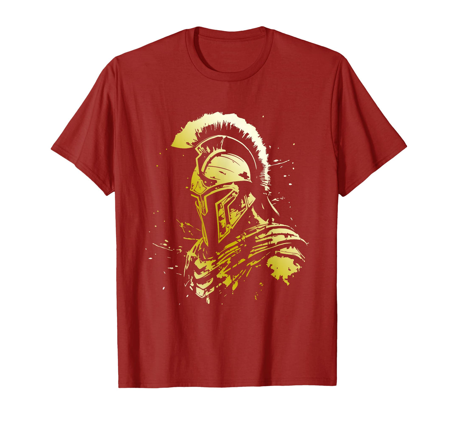 Ancient Golden Spartan Helmet Gym Gladiator Sparta T-Shirt