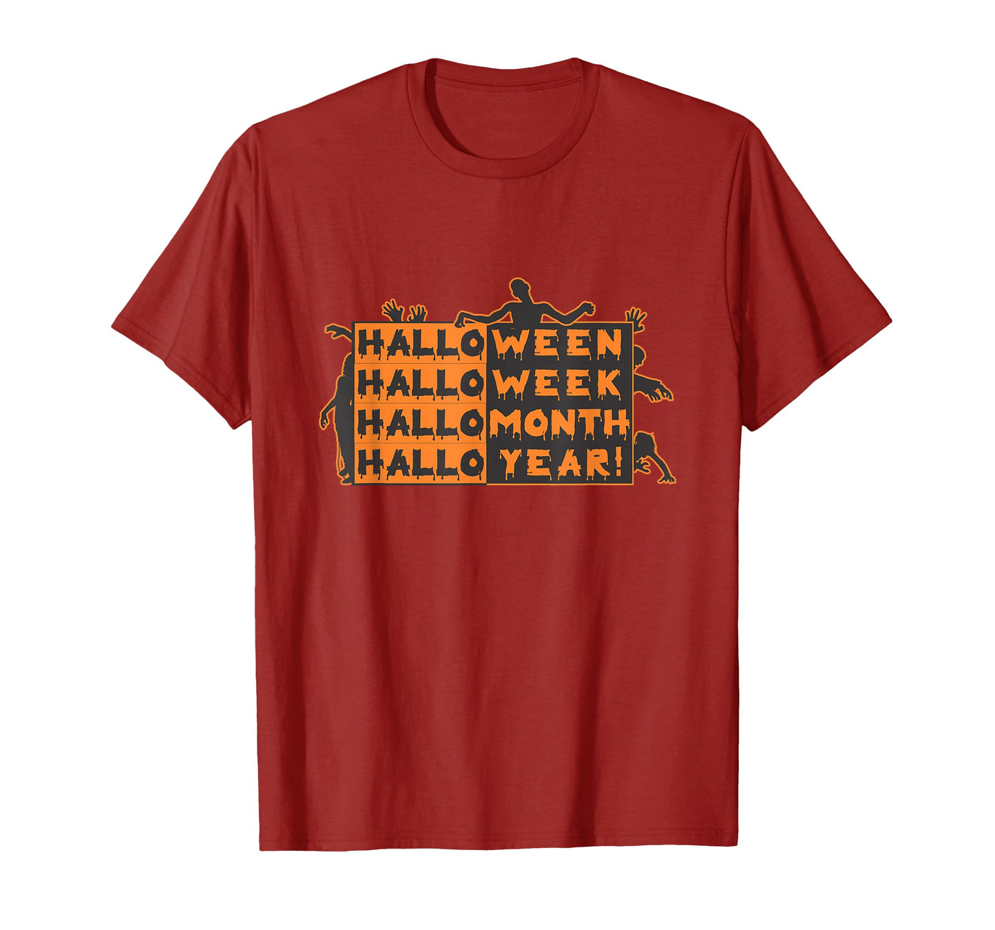 Funny Halloween, All Year Round Zombie October T-Shirt