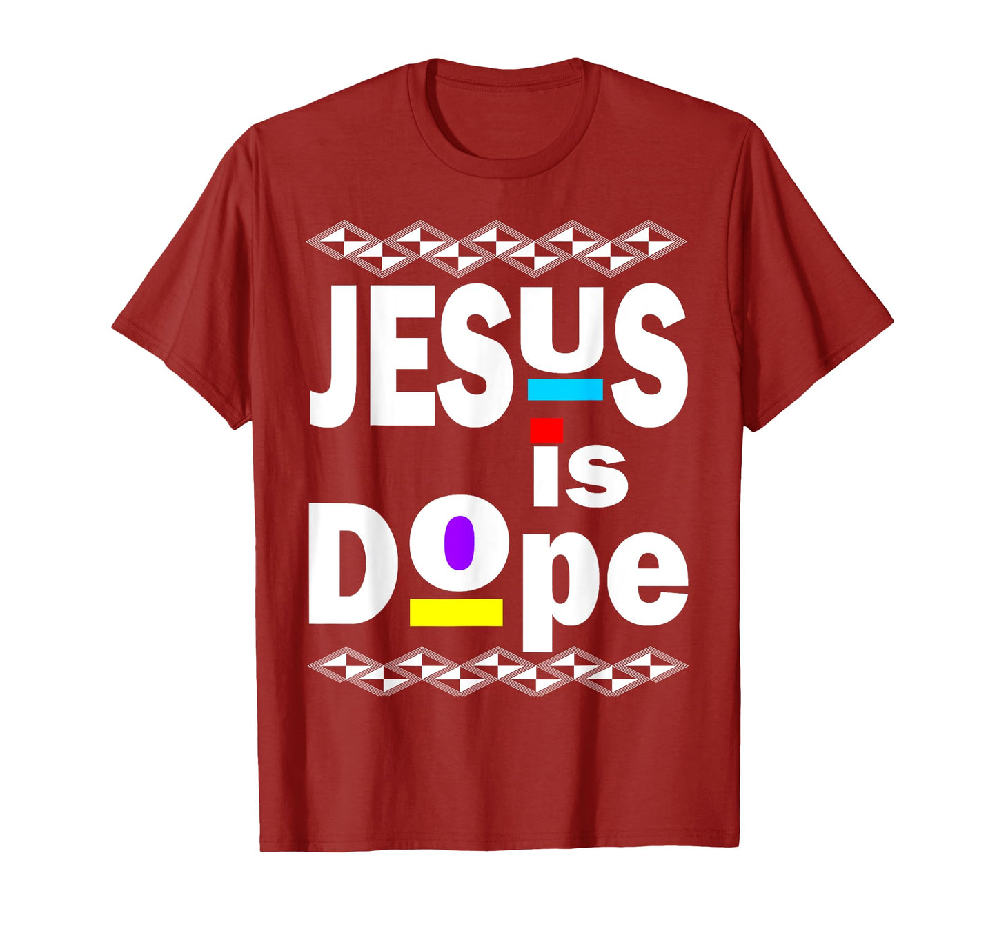 Jesus Is Dope Hip Hop 90s Inspired Afro Design for Christian T-Shirt