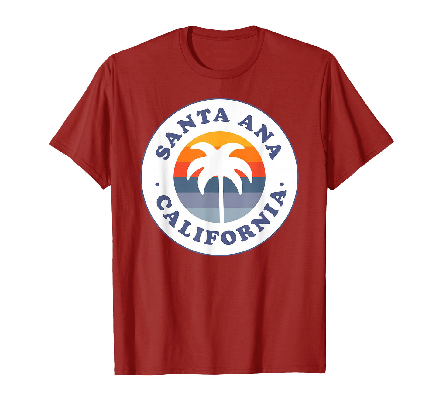 Santa Ana California CA Palm Tree Beach Vacation Souvenir T-Shirt