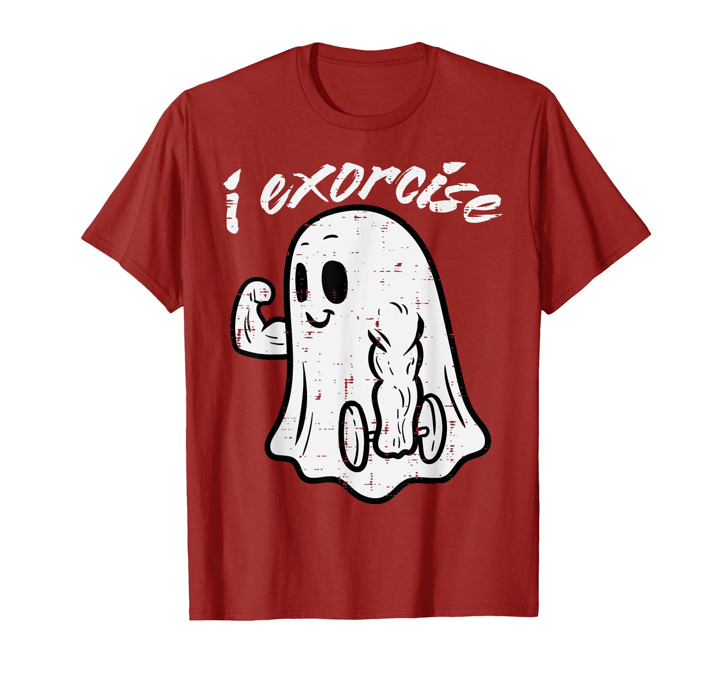 Halloween Exercise Ghost I Exorcise Gym Costume Women Men T-Shirt