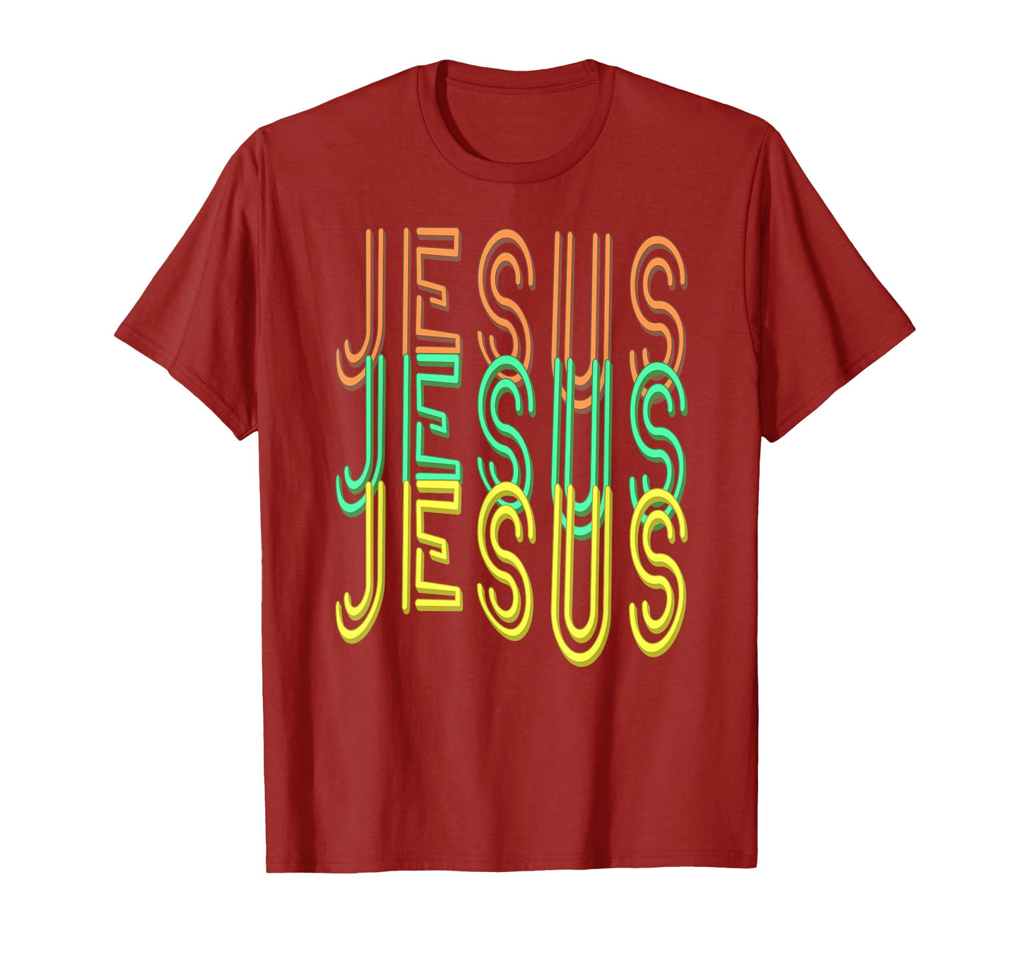 Jesus Jesus Jesus (Simulated Neon Sign Font) T-Shirt