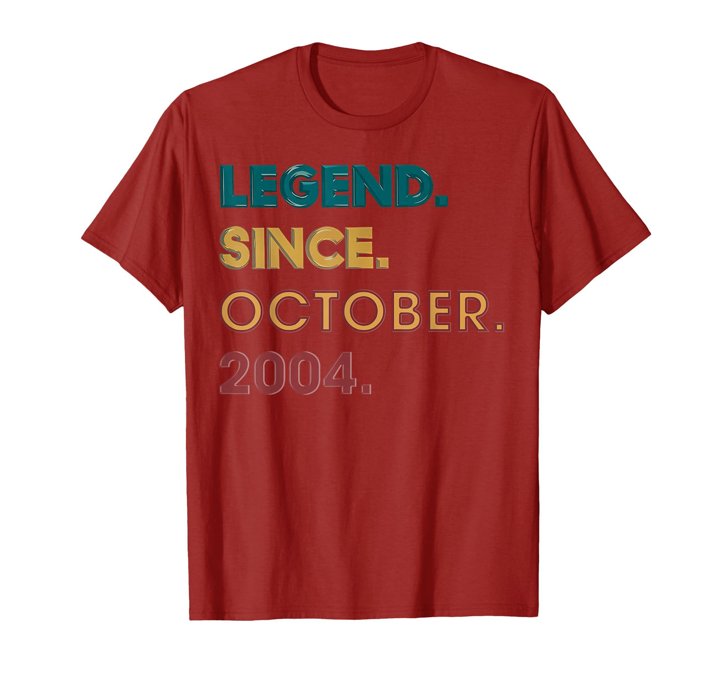 Legend 2004 21st Birthday Gifts for Men Women 21 Year Old T-Shirt