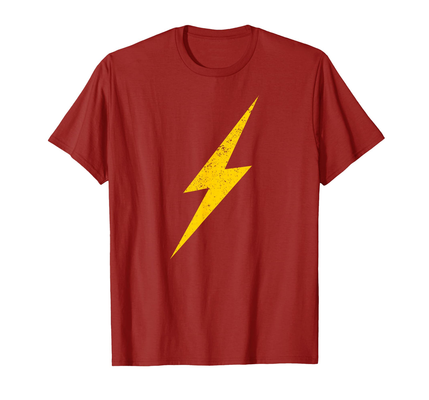 Yellow Lightning Bolt Electrical Storm Graphic Icon T-Shirt