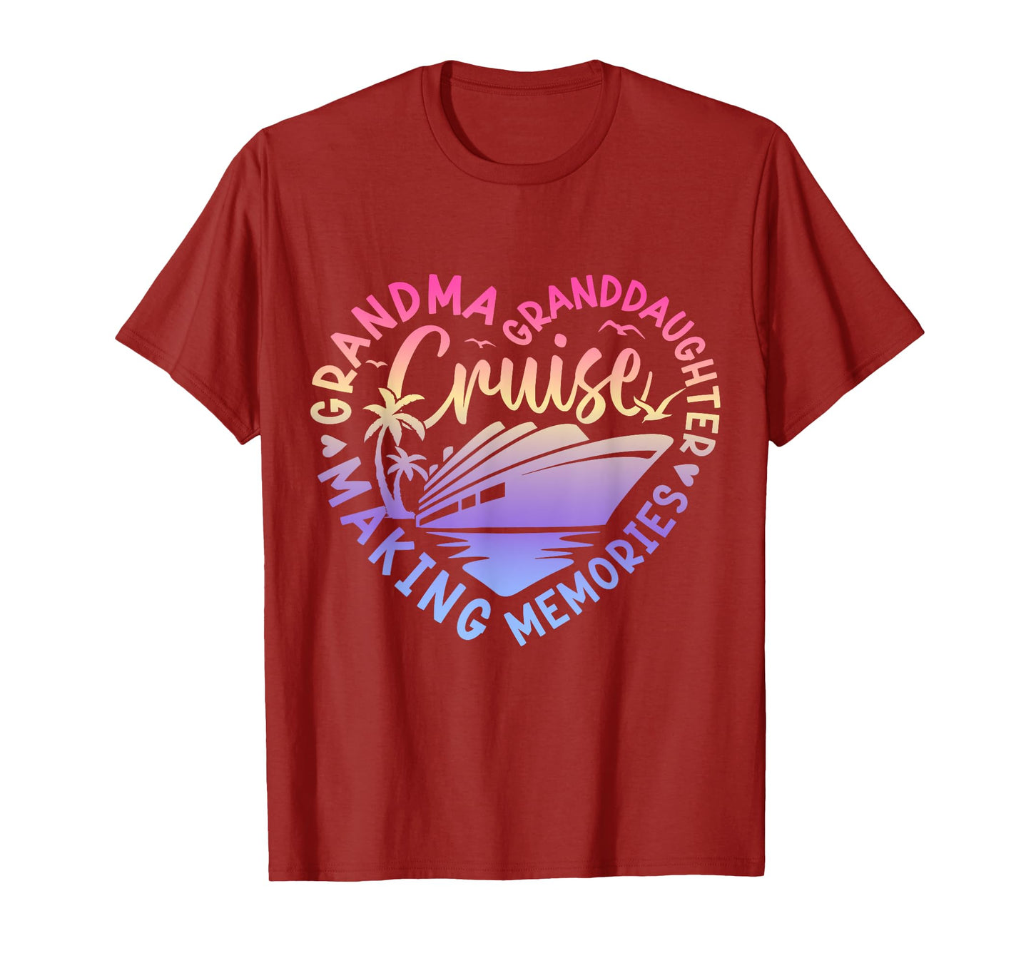 Grandma Granddaughter Memories For Cruise Vacation T-Shirt