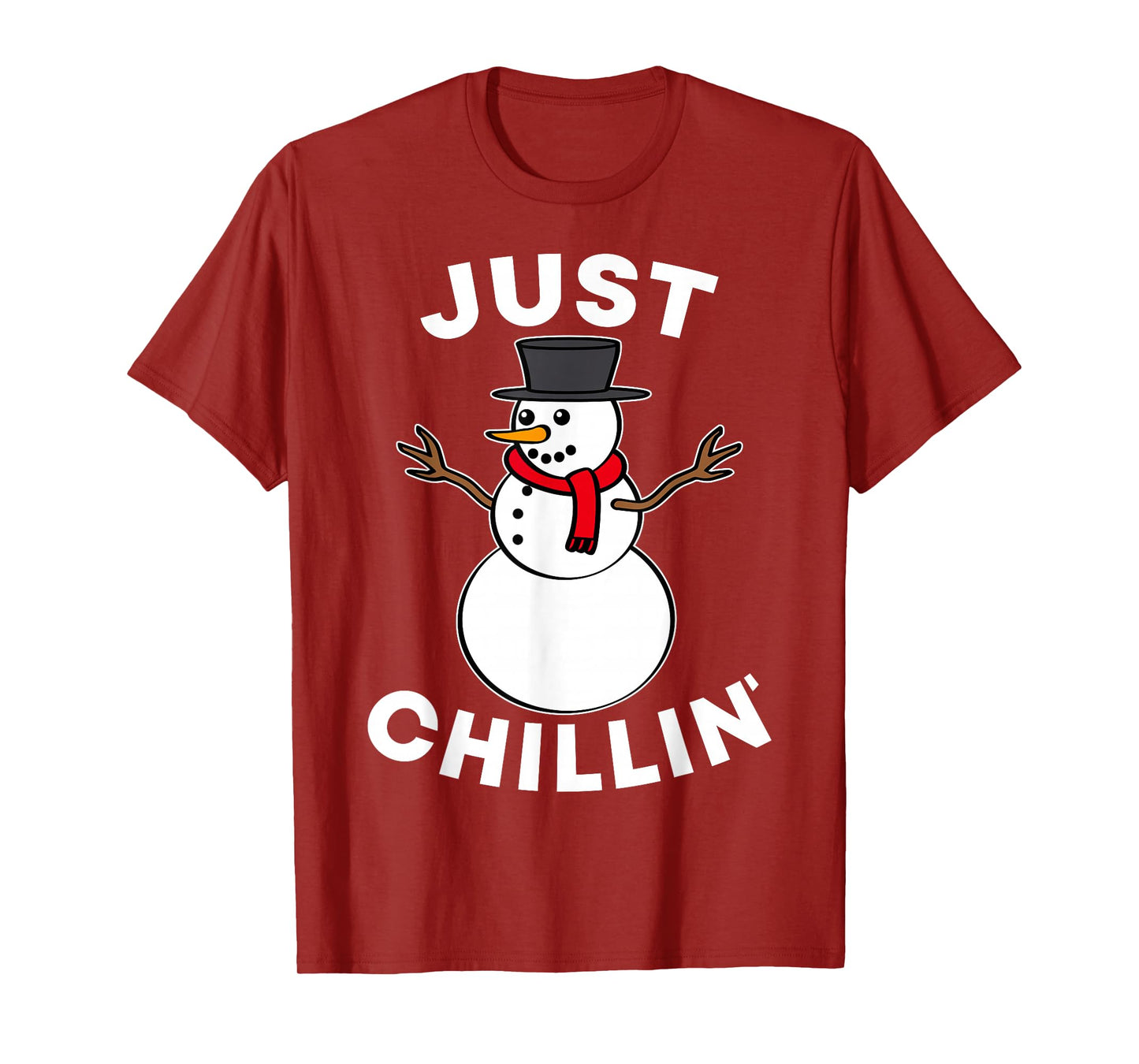 Just Chillin Snowmies Snowman Friends Christmas Winter Party T-Shirt