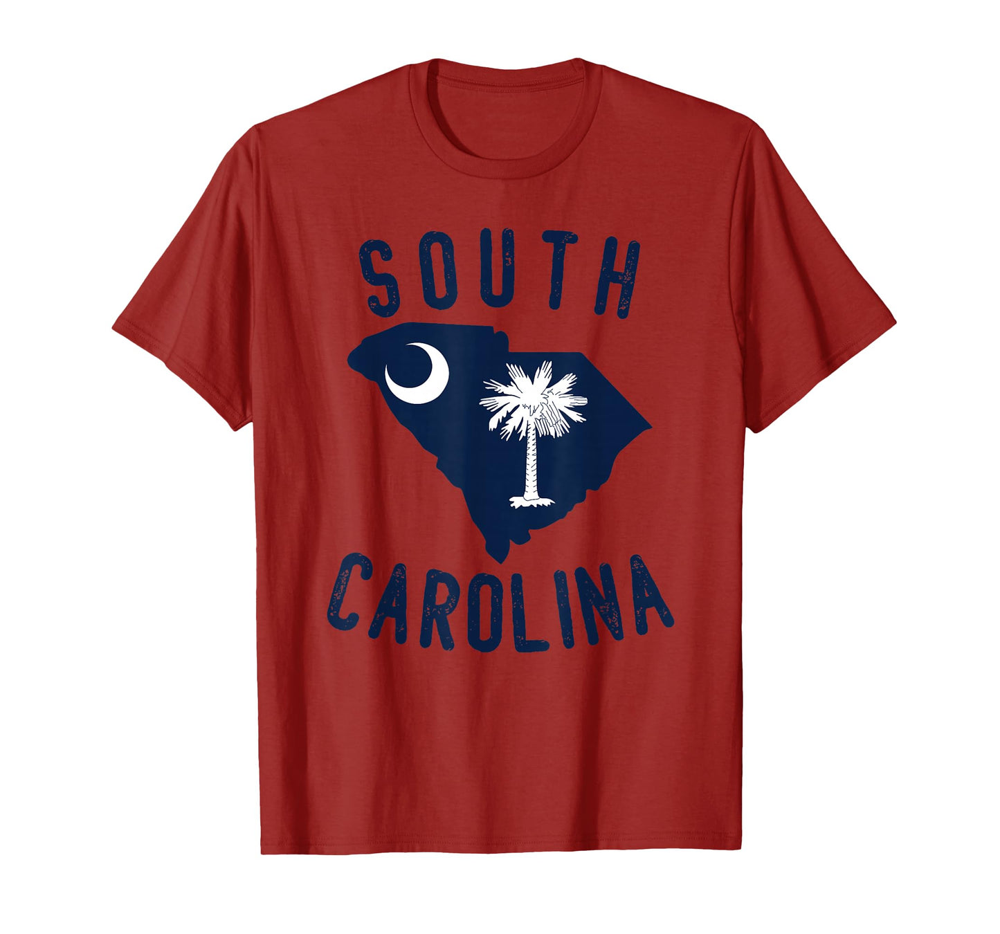 South Carolina State Flag Palmetto Tree Crescent Moon SC T-Shirt