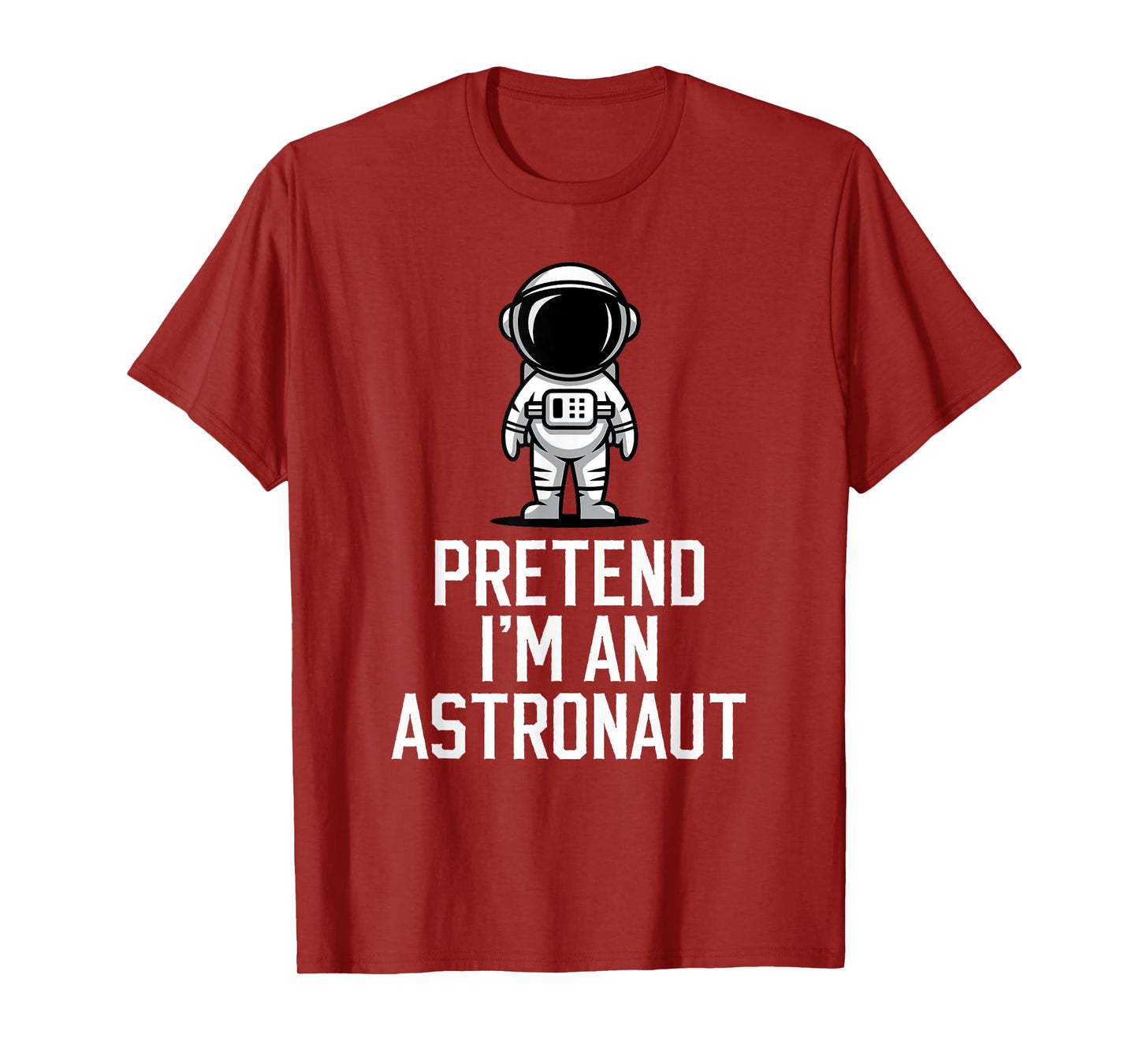 Easy Pretend I'm An Astronaut Costume Halloween Funny T-Shirt