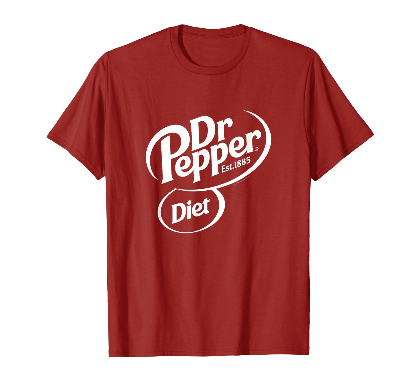 Dr. Pepper Classic Diet Soda Pop Center Logo T-Shirt