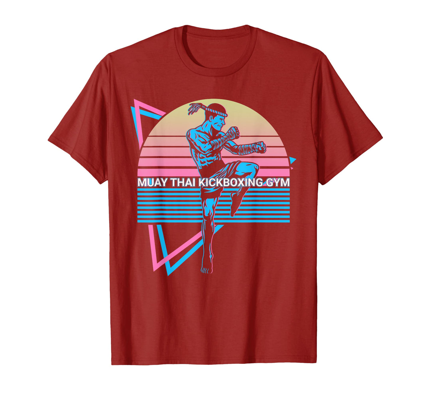 Muay Thai Kickboxing Retro Muay Thai Kickboxing Gym T-Shirt