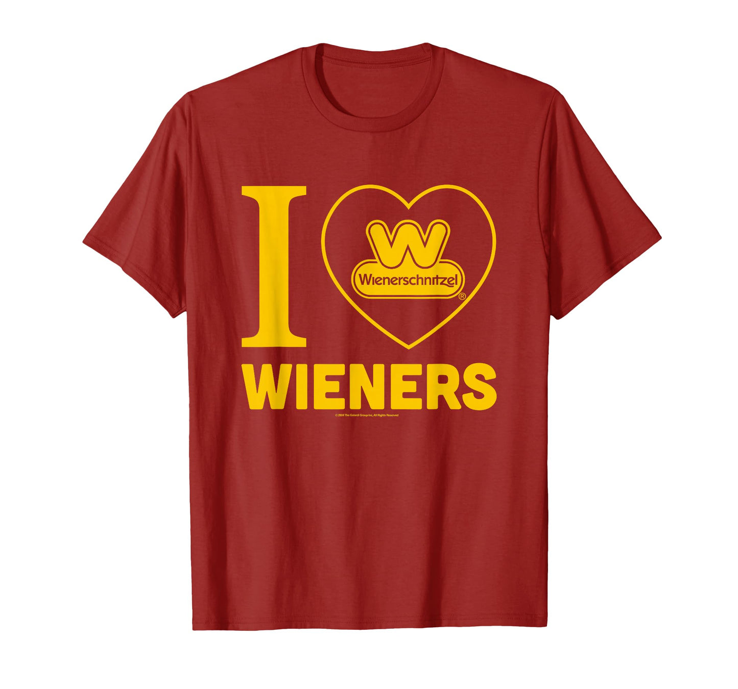 Wienerschnitzel I Love Wieners Big Chest Logo T-Shirt