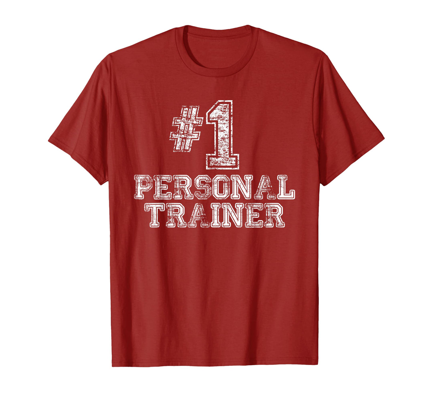 #1 Personal Trainer T Shirt - Number One Gym Gift Tee T-Shirt