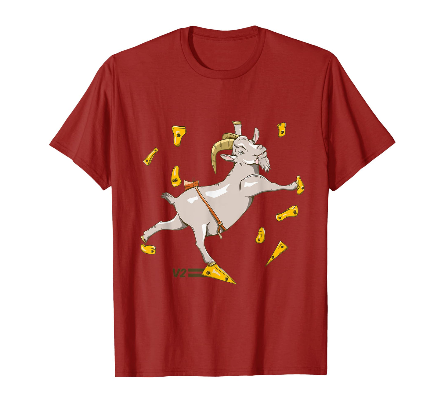 Goat bouldering gym rock climbing T-Shirt