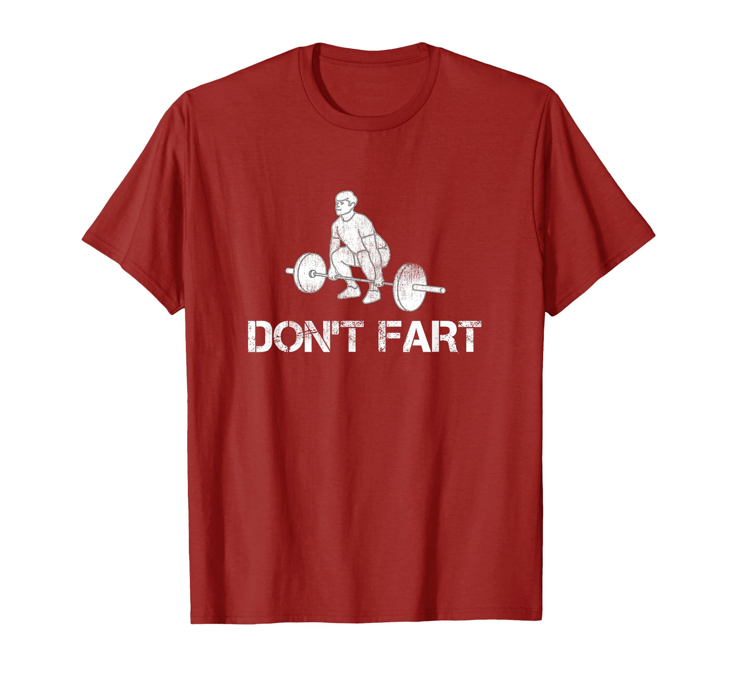 Funny Intense Workout Joke Gift and Accessories Don't Fart Black Unisex Adult Men's Classic Fit Cotton Polyester Gym Workout T-Shirt