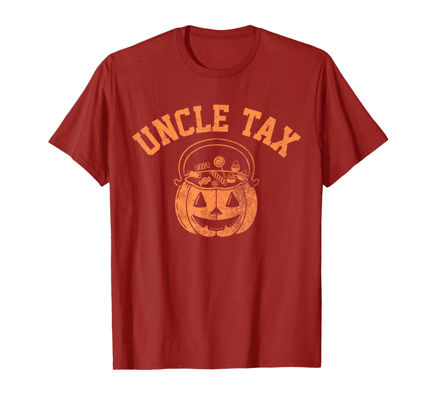 Vintage Uncle Tax Halloween Pumpkin Spooky Trick or Treat T-Shirt