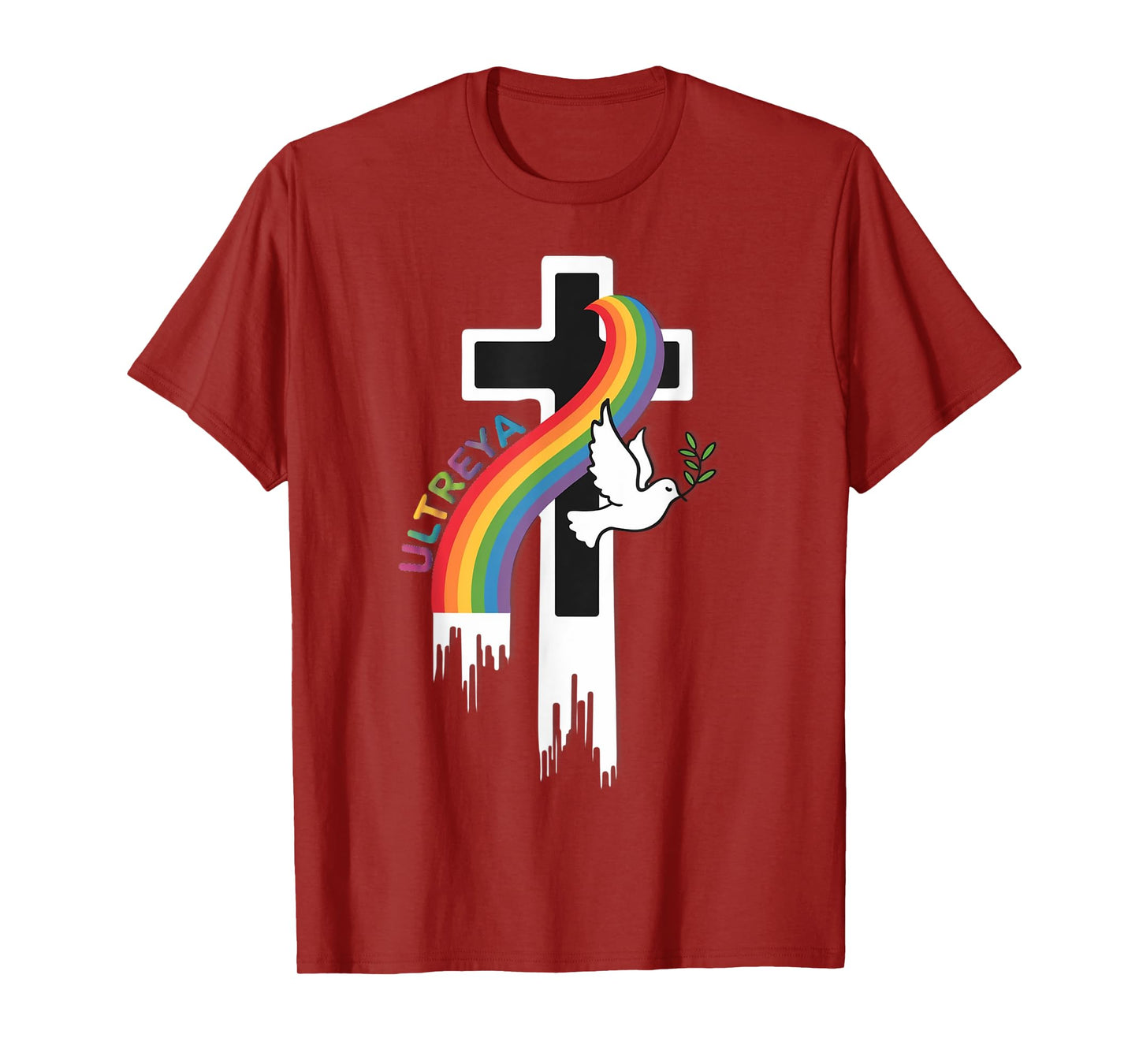 DeColores Cursillo Rainbow Rooster Catholic T-Shirt
