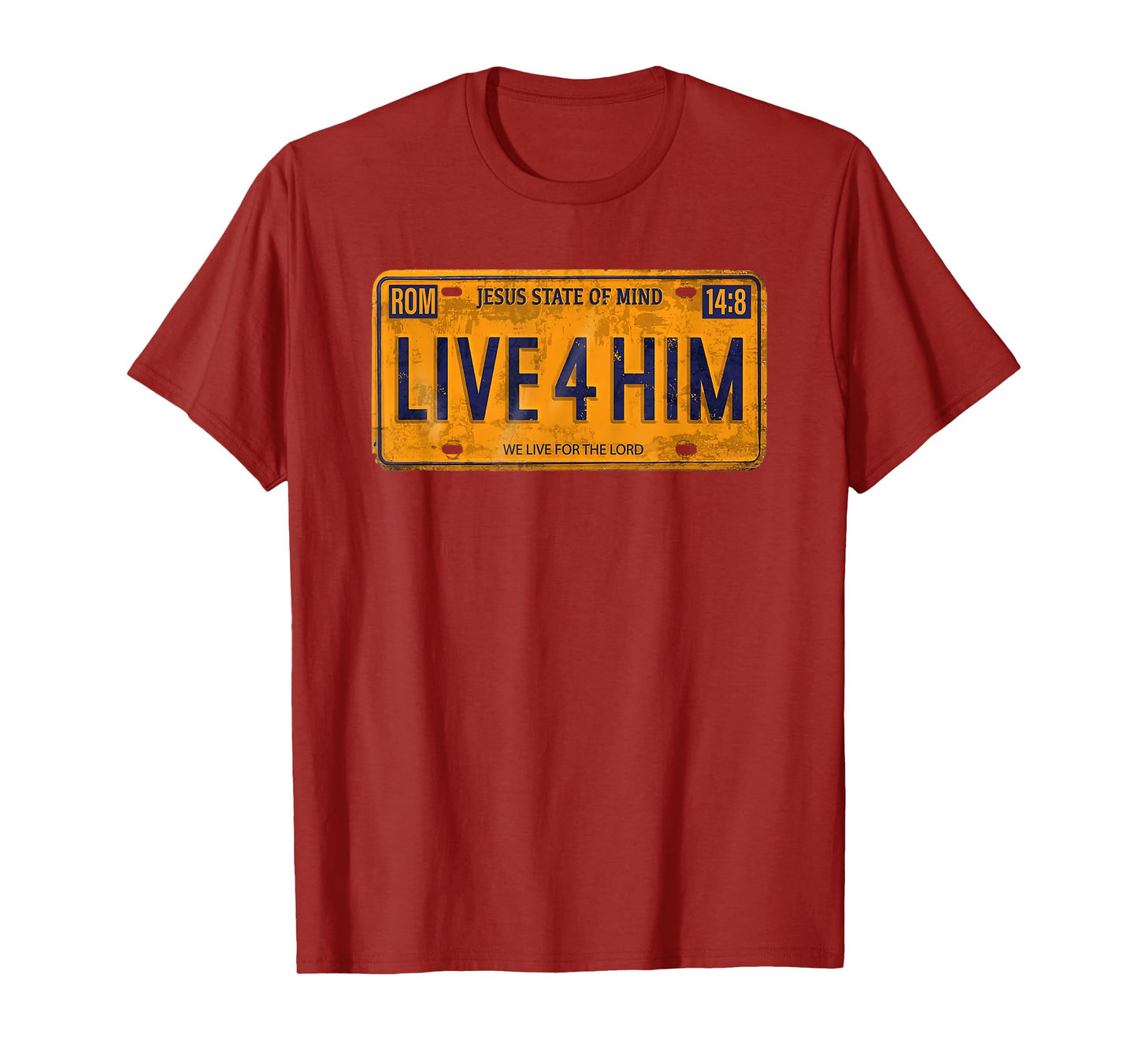 Jesus state of mind live 4 him we live for the lord T-Shirt