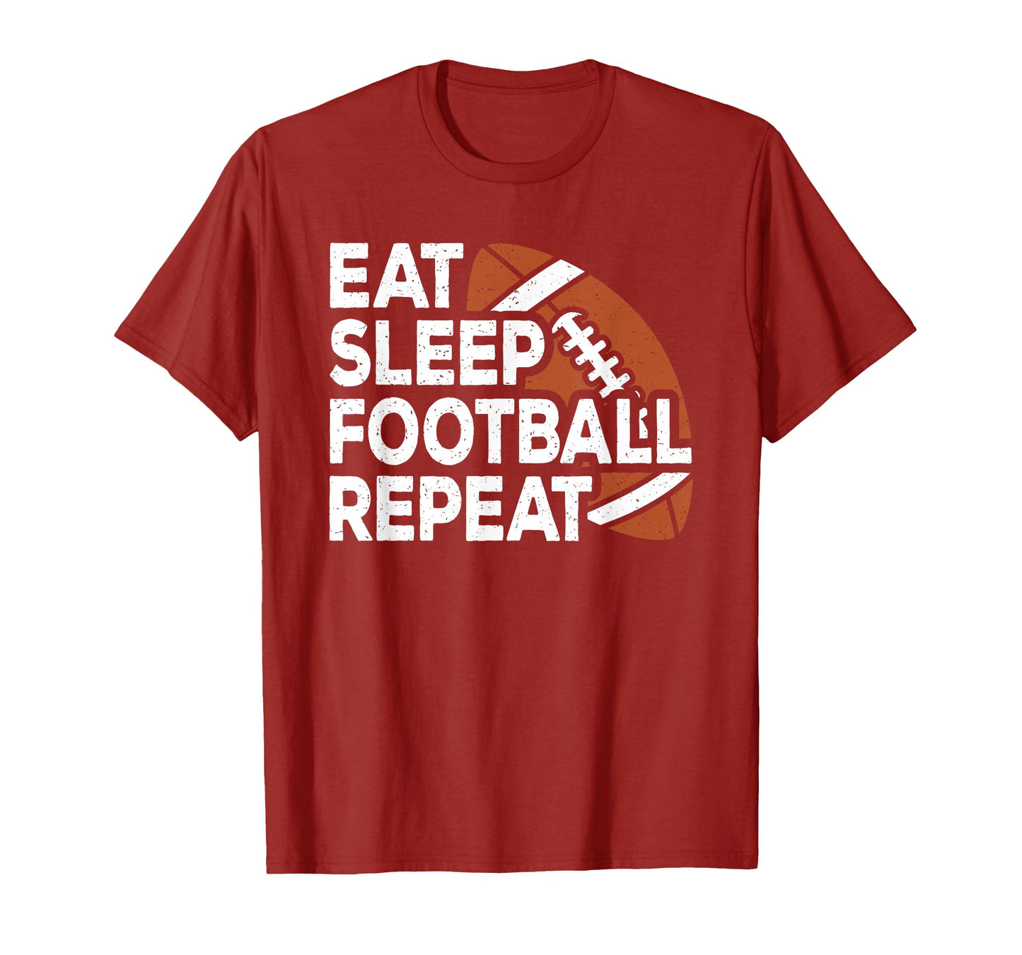 Eat Sleep Football Repeat American Football Men Boys Kids T-Shirt
