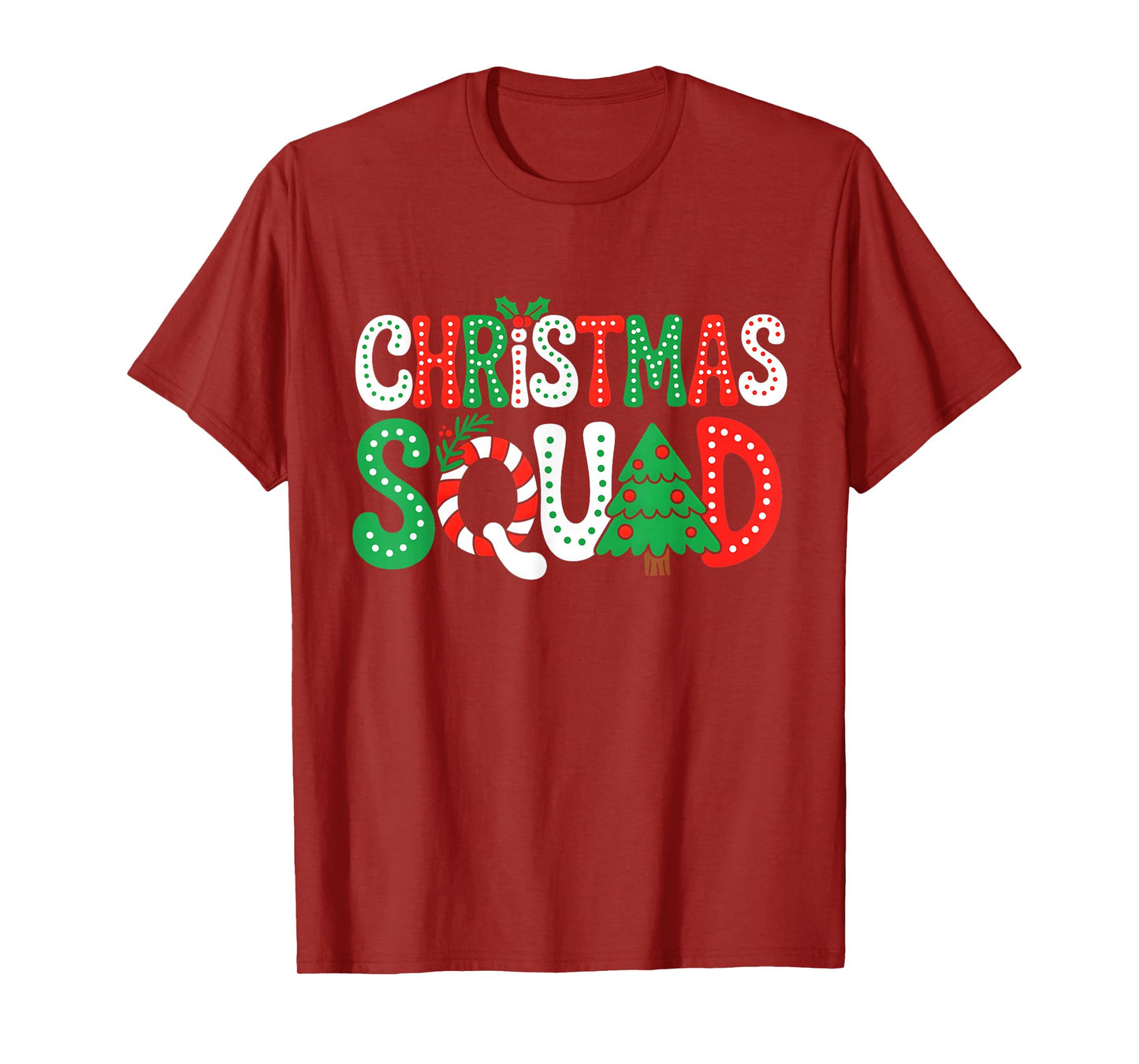 Groovy Christmas Squad Xmas Tree Family Matching Pajamas T-Shirt