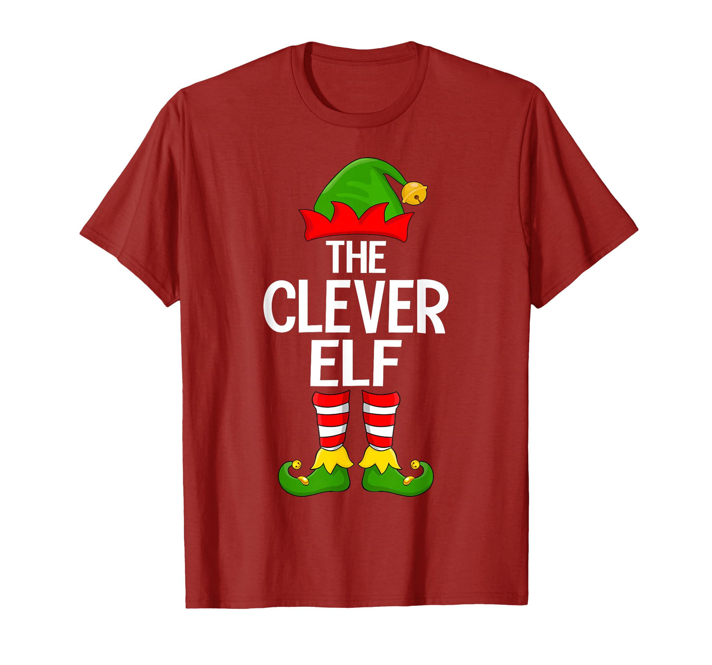 Clever Elf Xmas Matching Family Elf Squad Christmas T-Shirt