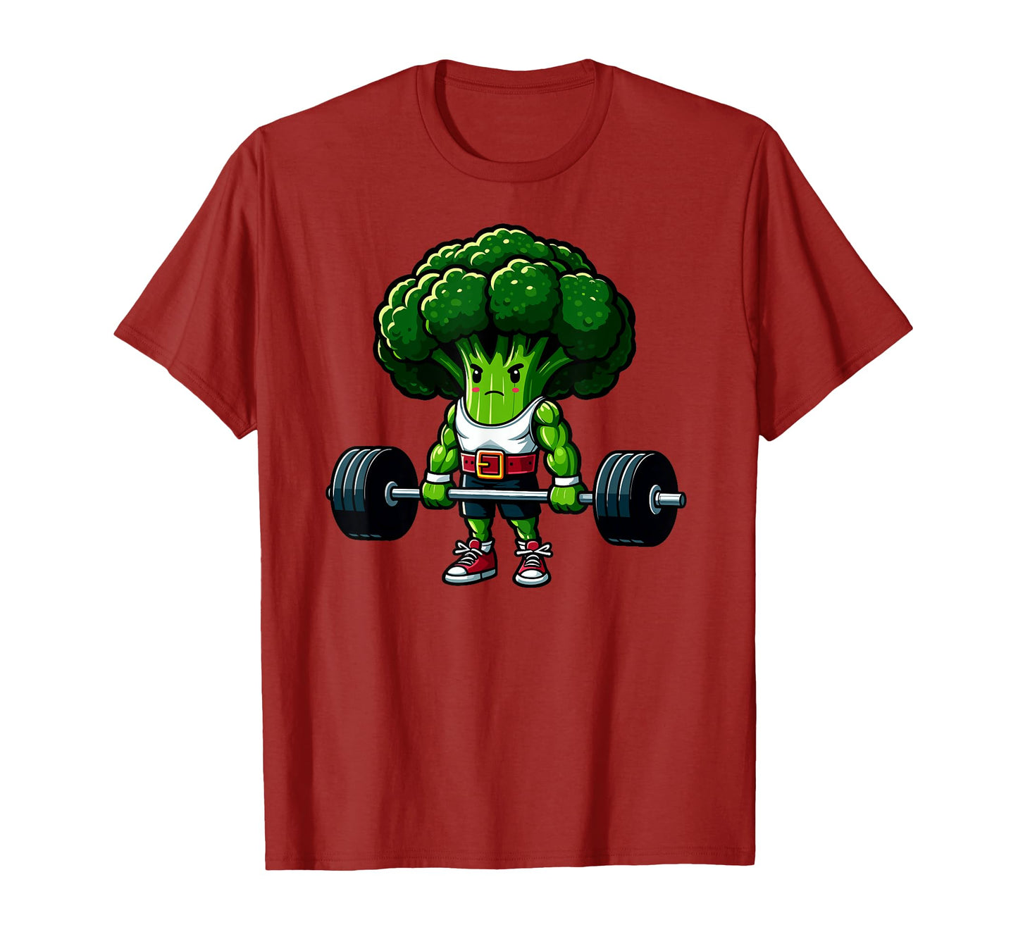 Broccoli Deadlift Weightlifting Gym Vegan Tee Powerlifting T-Shirt